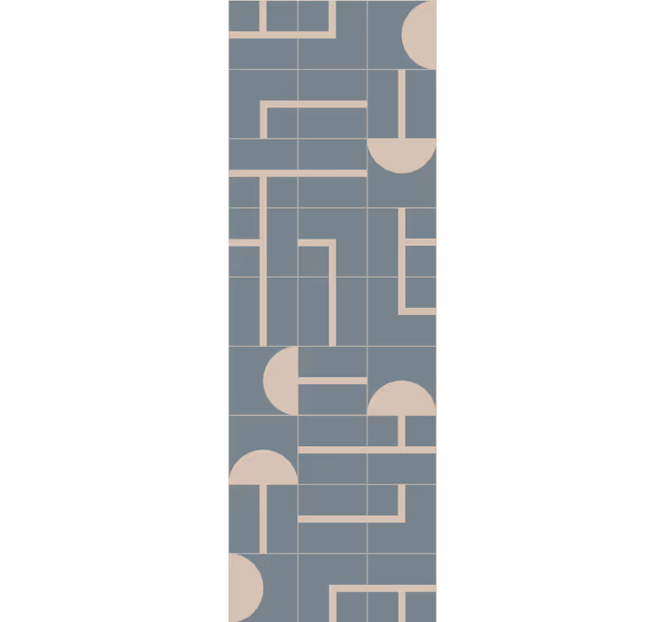 Beige stijlvolle vormen geometrisch behang - TenStickers