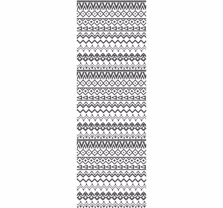 Grijs en wit geometrisch motief behang Scandinavië - TenStickers