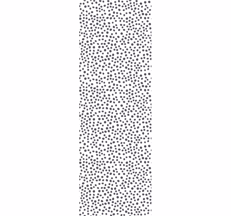 Elegant zwart-wit motief stippen behang - TenStickers