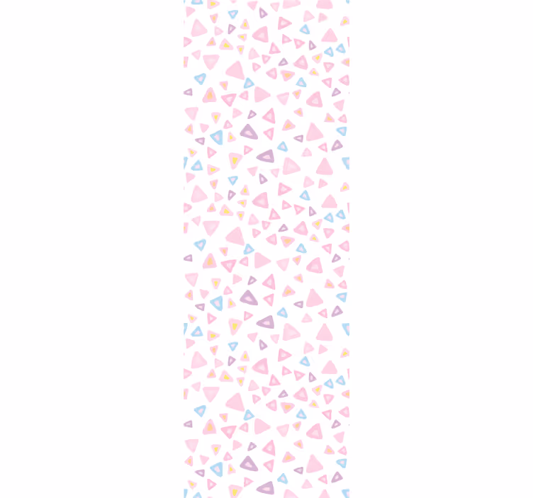 Pastel driehoek patroon behang driehoeken - TenStickers