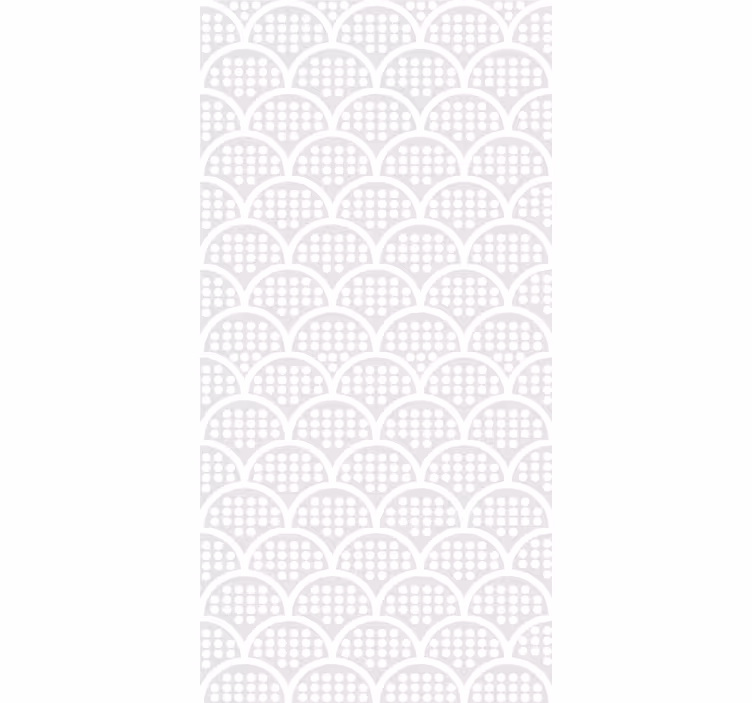 Gebogen grijs elegant patroon slaapkamer behang - TenStickers