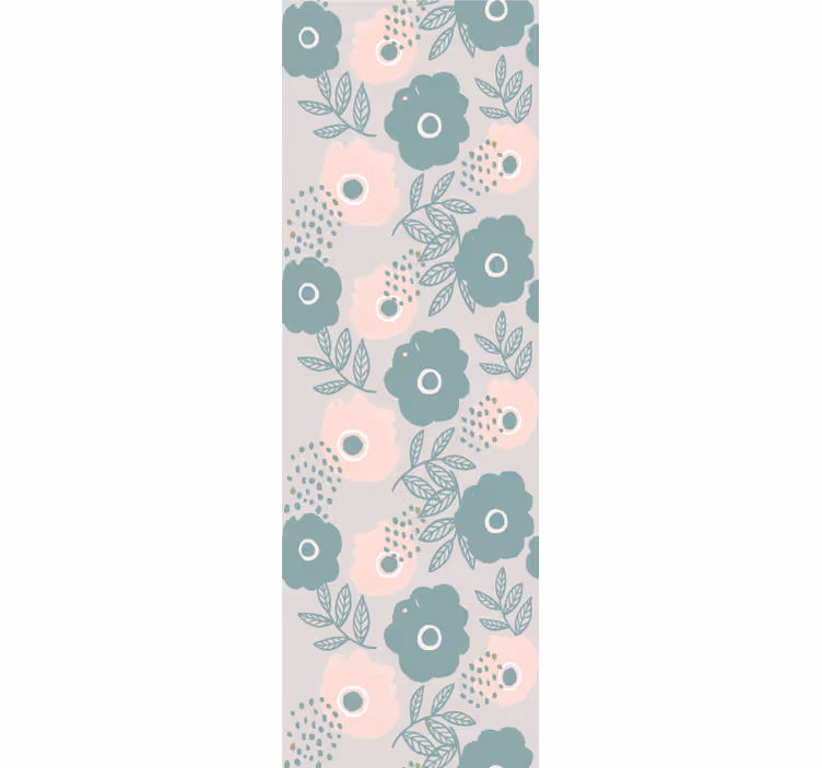 Zachte patronen behang bloemsierkunst - TenStickers