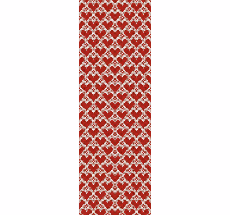 Harten stof ontwerp woonkamer behang - TenStickers