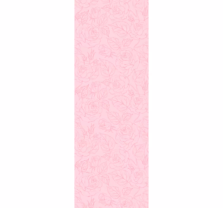 Roze achtergrond behang bloemen - TenStickers