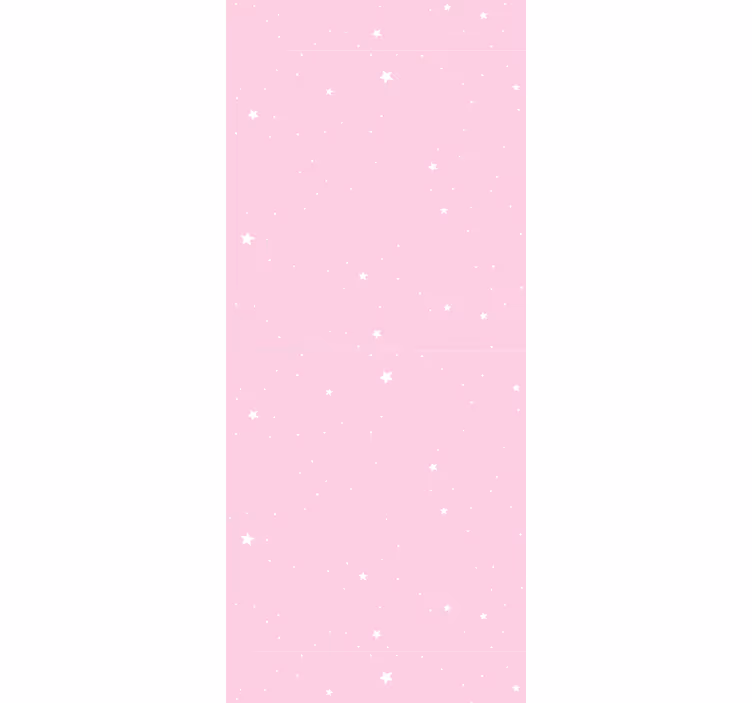 Nacht roze lucht sterren behang - TenStickers
