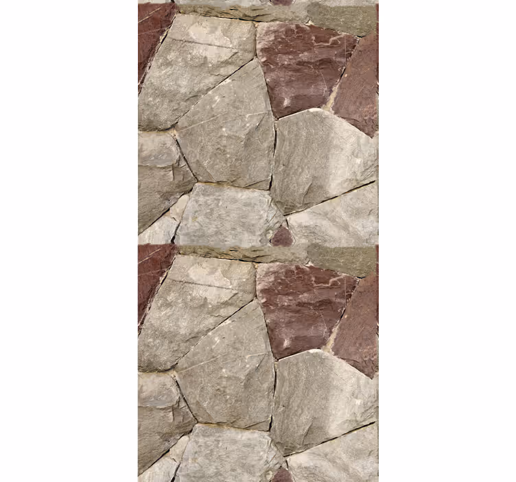 Elegante natuurlijke textuur behang stenen - TenStickers