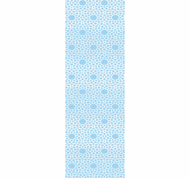 Bloemig cirkelpatroon behang bloemsierkunst - TenStickers