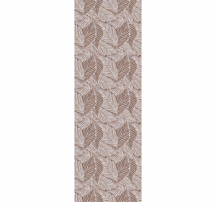 Bruin elegant design behang bloemen - TenStickers