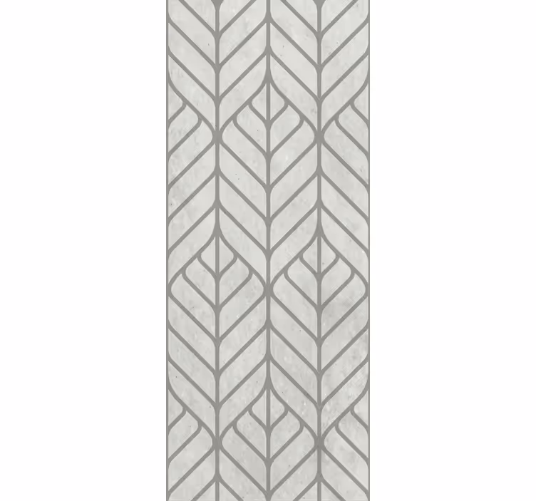 Blad geometrisch ontwerp woonkamer behang - TenStickers