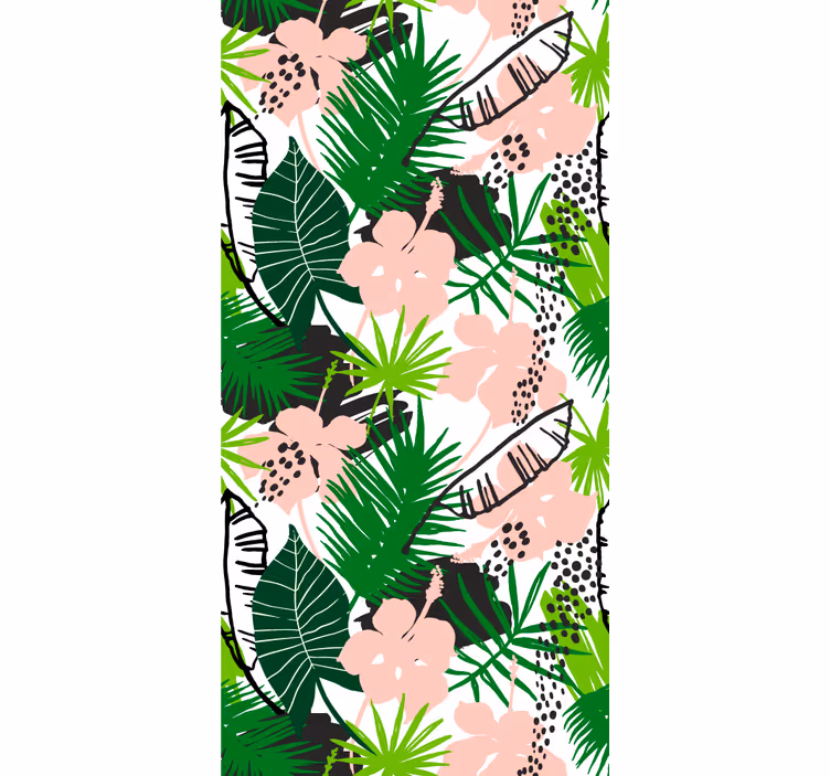 Tropische groene verrukking behang jungle - TenStickers