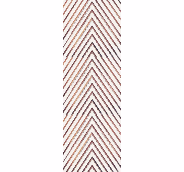 Chevron-lijnpatroon geometrisch behang - TenStickers