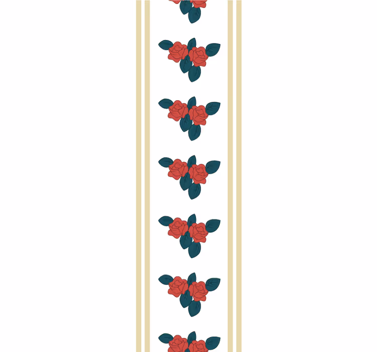 Elegant rozenmotief behang bloemen - TenStickers