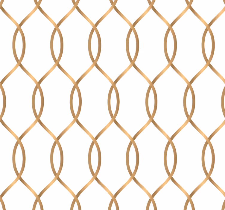 Gouden rooster woonkamer behang - TenStickers