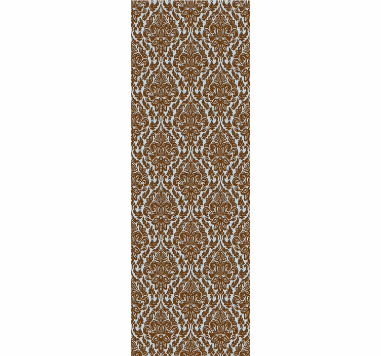Muntbruin damast vintage behang - TenStickers