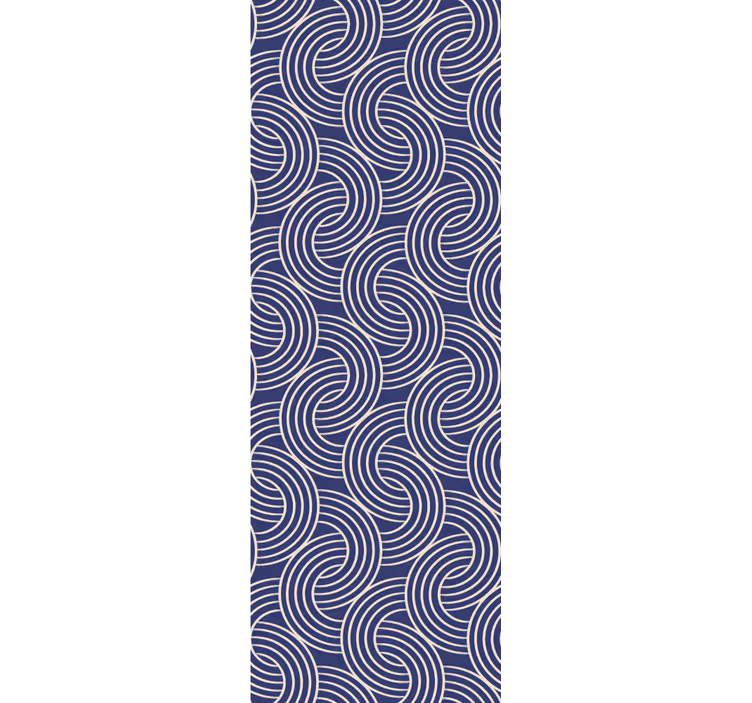 Elegante spiraalvormige golven geometrisch behang - TenStickers