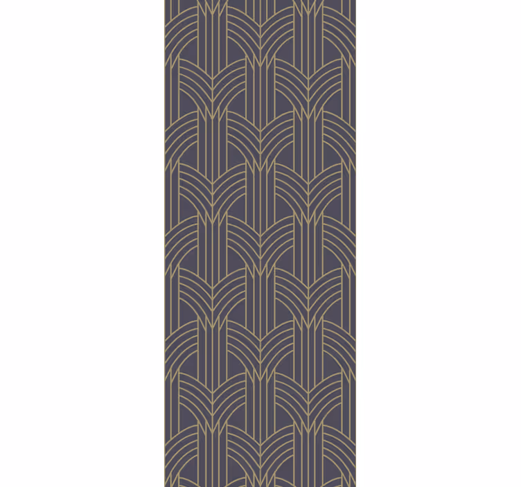 Art déco-stijl woonkamer behang - TenStickers