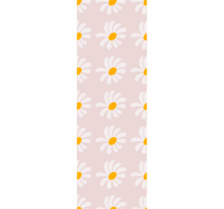 Zoete madeliefjesrijen behang bloemen - TenStickers