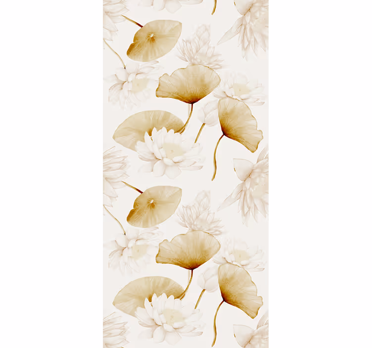 Behang bloemen met een bloeiende botanische stijl - TenStickers