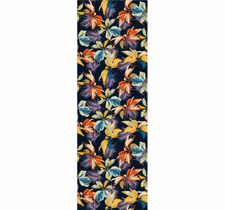Levendige jungleluifel behang bloemen - TenStickers