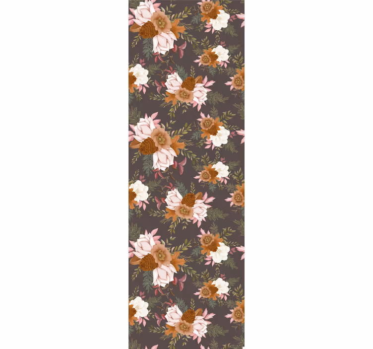 Bloemboeket ontwerp behang bloemen - TenStickers