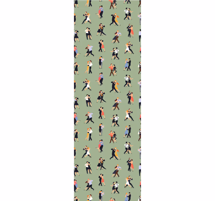 Dansende paren gepersonaliseerd behang - TenStickers