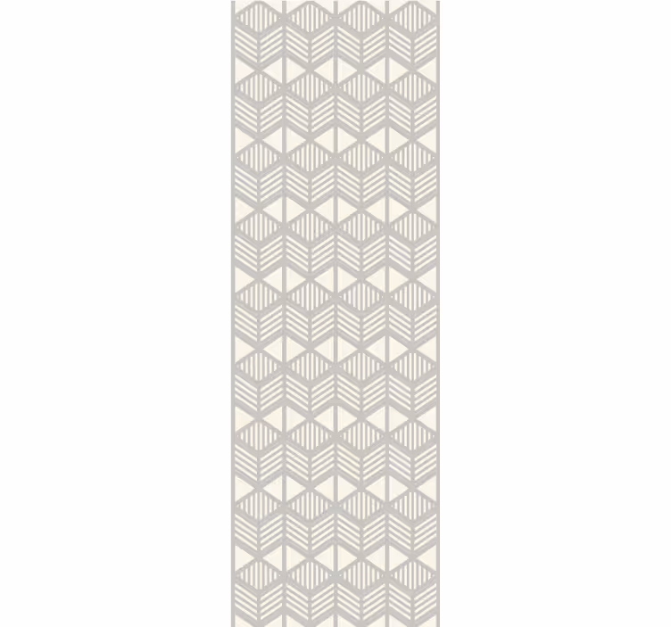 Neutraal chevron-raster geometrisch behang - TenStickers
