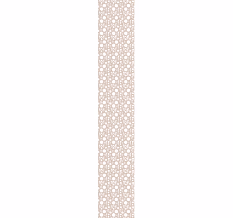 Bloemige witte weergave behang bloemen - TenStickers