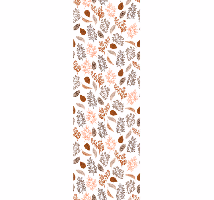 Herfst botanische strooisel behang bladeren - TenStickers