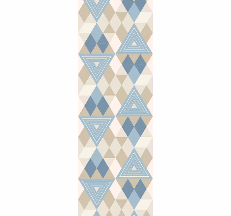 Driehoeken en ruiten geometrisch behang - TenStickers