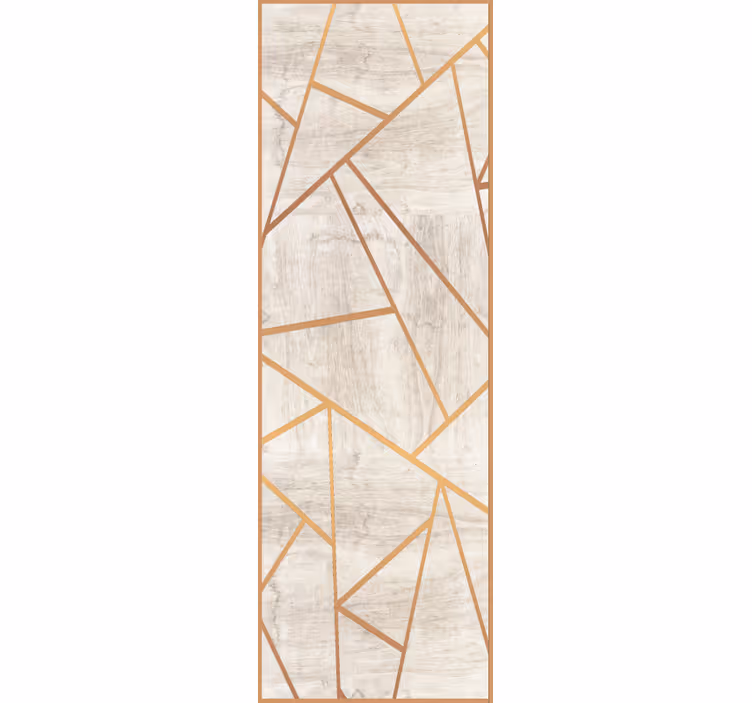 Geometrische gouden aderen marmeren behang - TenStickers