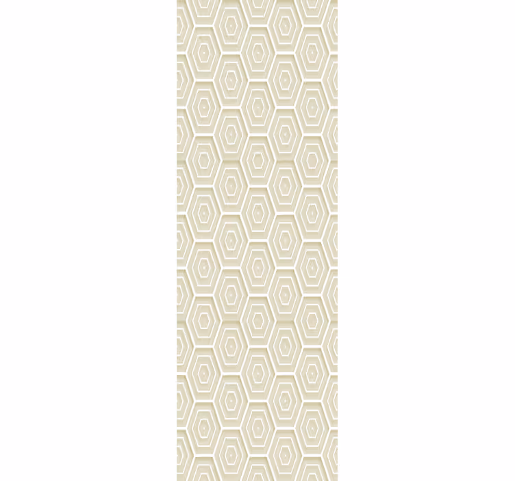 Hexagonale structuur geometrisch behang - TenStickers