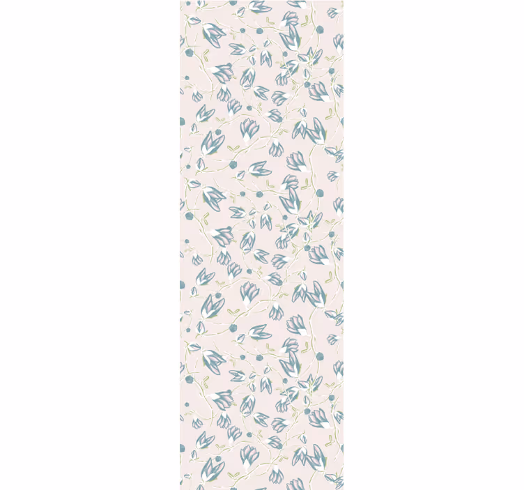 Subtiele bloemenprint behang bloemen - TenStickers