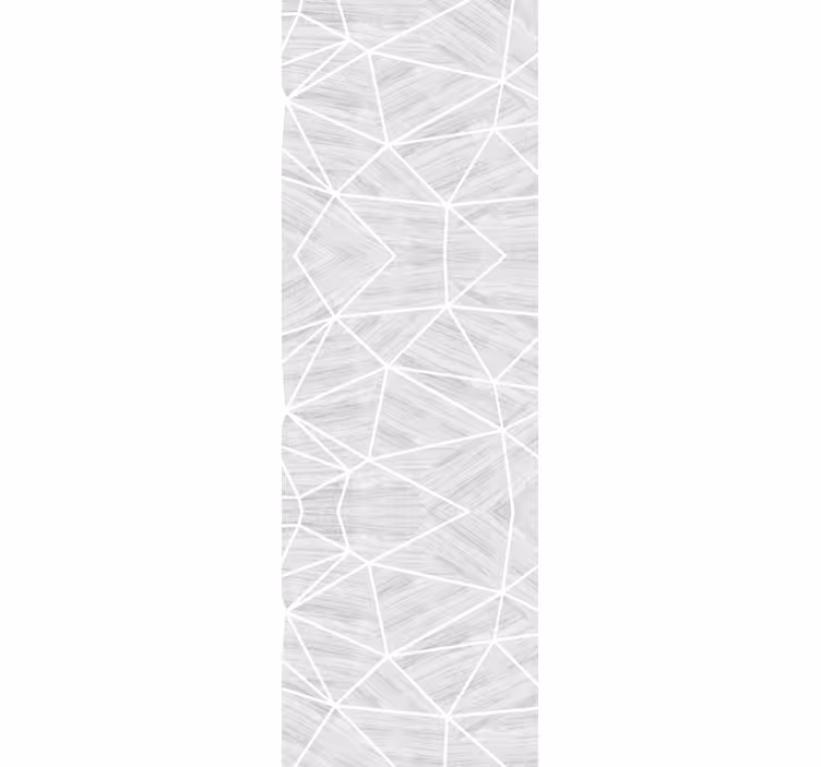 Grijze lijnen over geometrisch behang - TenStickers