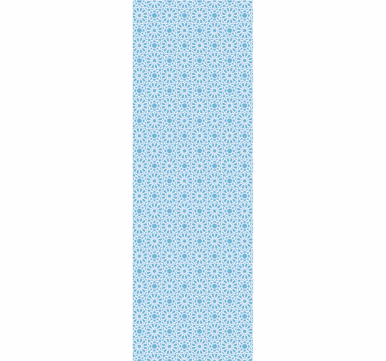 Blauwe geometrische vormen tegels behang - TenStickers