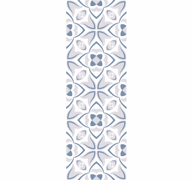 Elegante bloemvormen tegels behang - TenStickers
