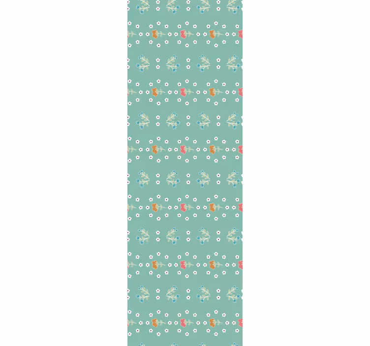 Zoete bloemenaccenten behang bloemen - TenStickers