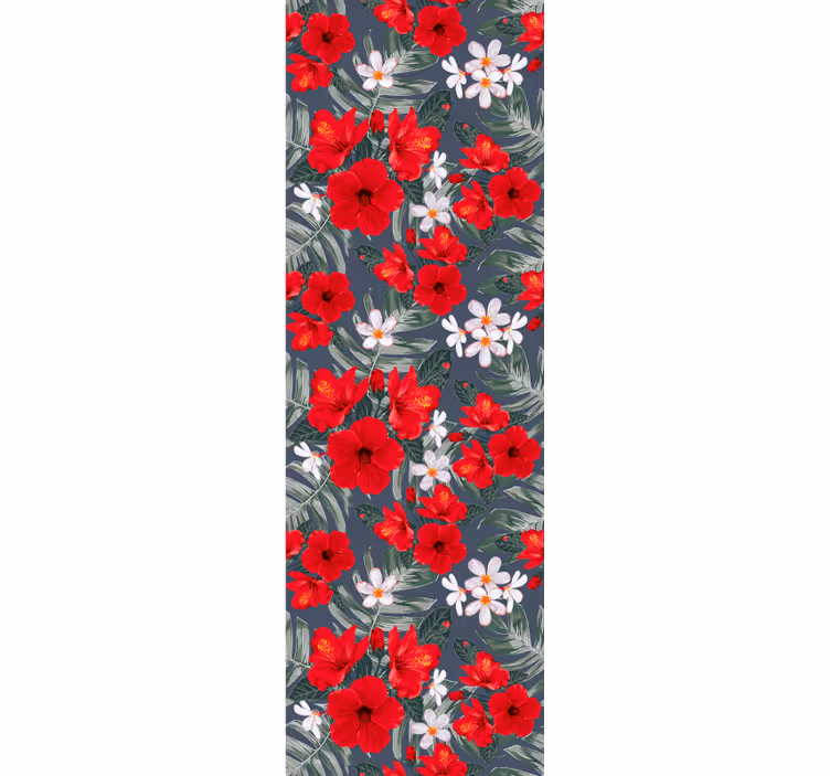 Levendige bloemenpracht behang bloemen - TenStickers