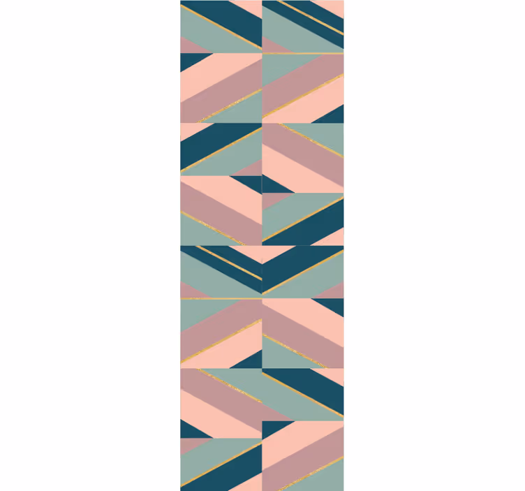 Abstracte pastelhoeken geometrisch behang - TenStickers