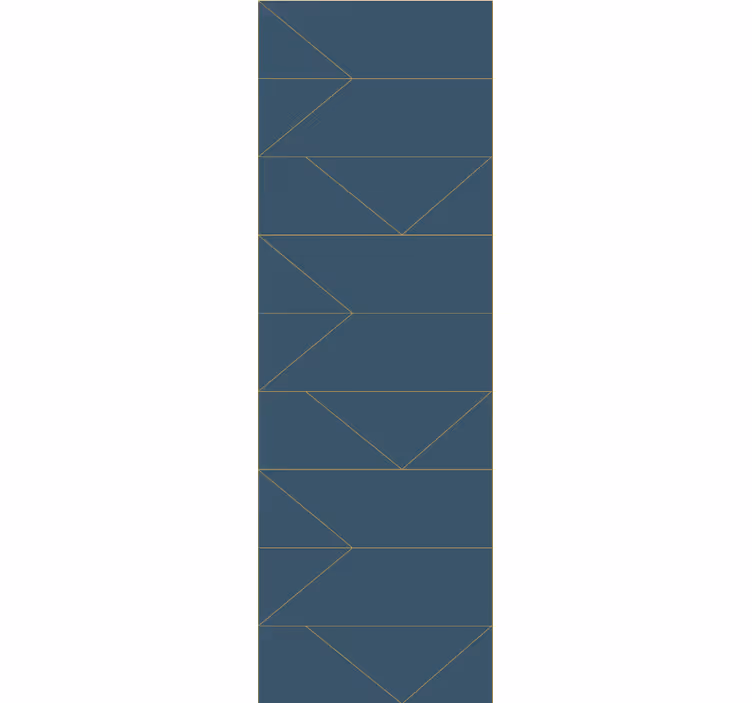 Geometrische pijlvormen woonkamer behang - TenStickers