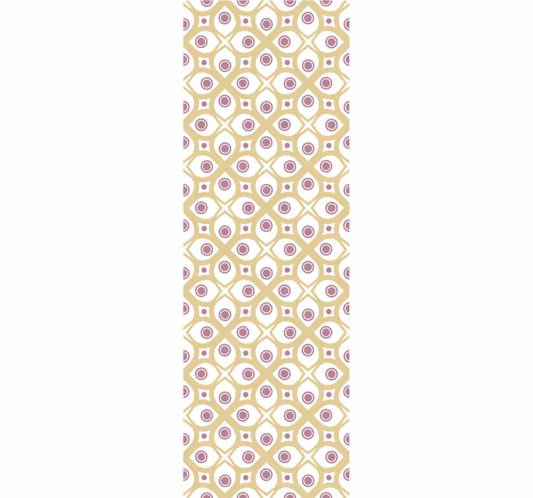 Retro oogpatroon geometrisch behang - TenStickers