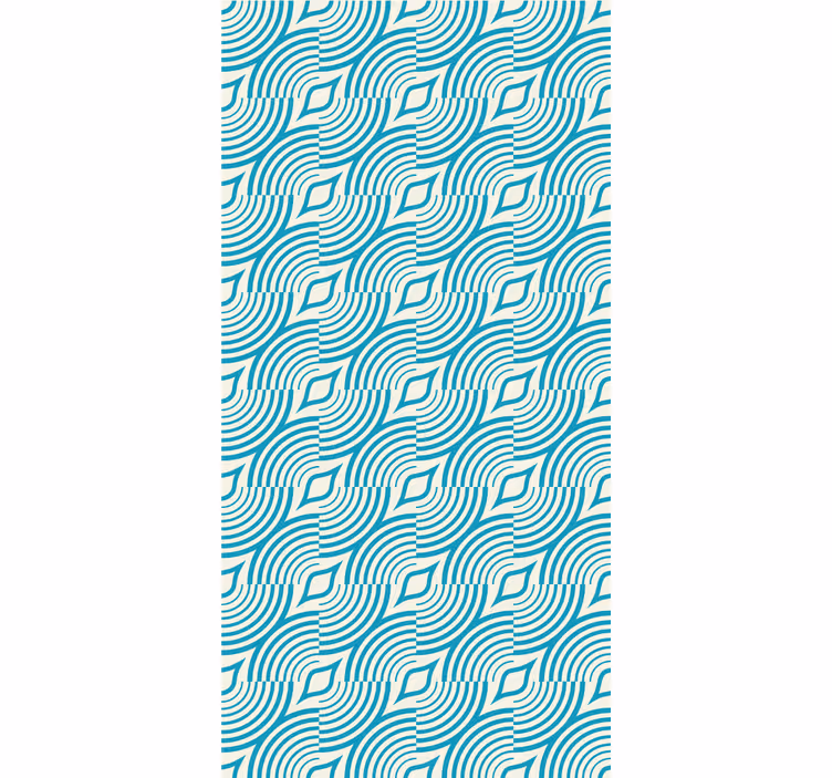 Vloeiende golfvormen abstract behang - TenStickers
