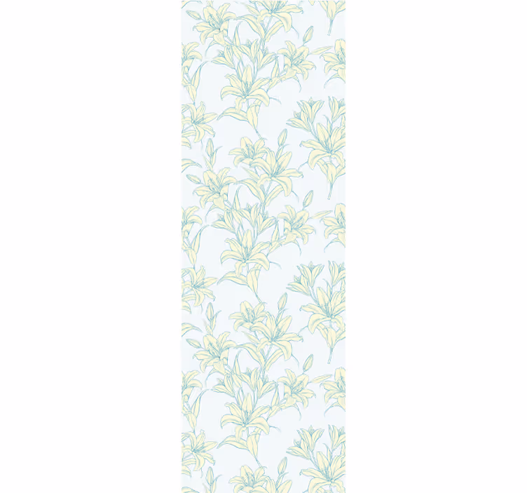 Behang bloemen lelie bloemen omhelzing - TenStickers