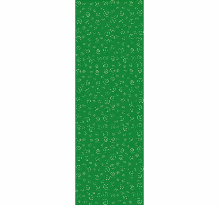 Spiraalvormige groene wervelingen behang print - TenStickers