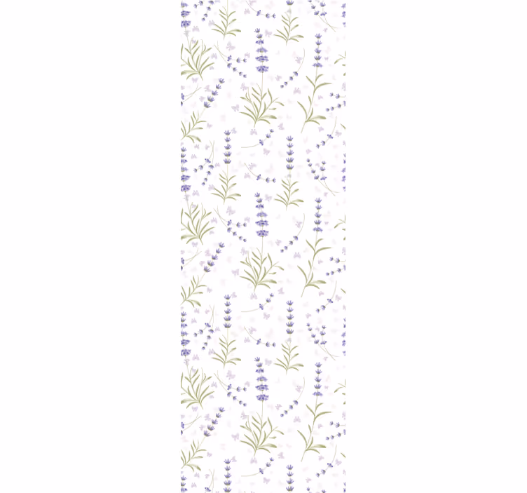 Lavendel bloemstuk behang bloemen - TenStickers