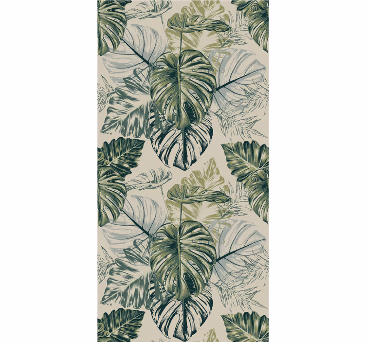 Weelderige groene decoratie natuur behang - TenStickers