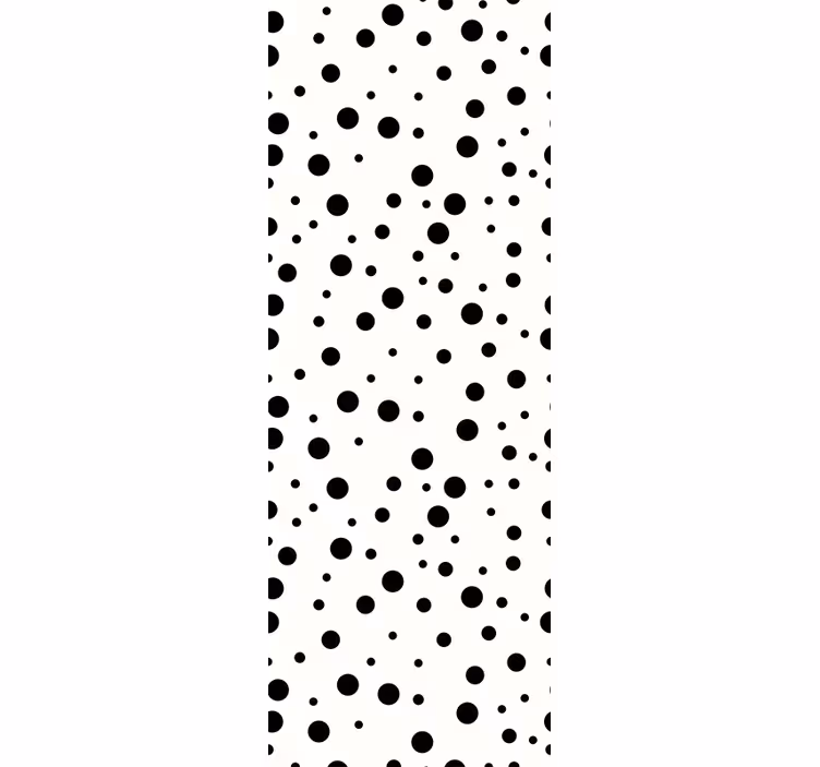 Stippen behang zwarte dots - TenStickers