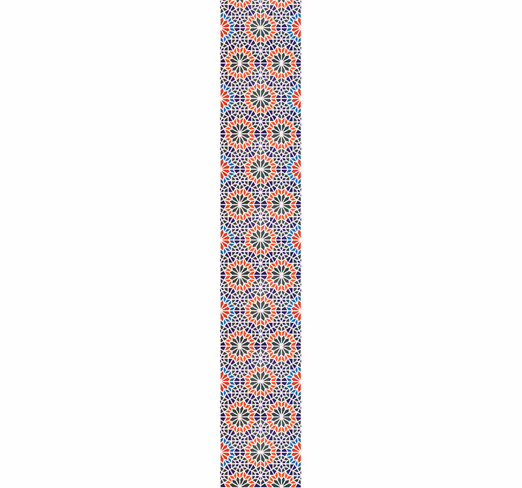 Geometrische bloemmotieven behang bloemsierkunst - TenStickers