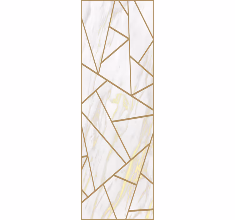 Geometrisch glaseffect 3d behang - TenStickers