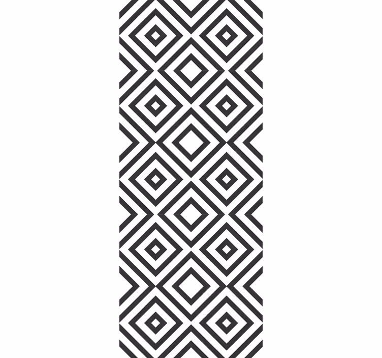 Ruitvormige opstelling geometrisch behang - TenStickers