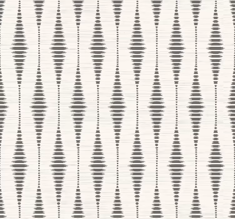 rabaul ikat grijs en beige geometrisch behang - TenStickers